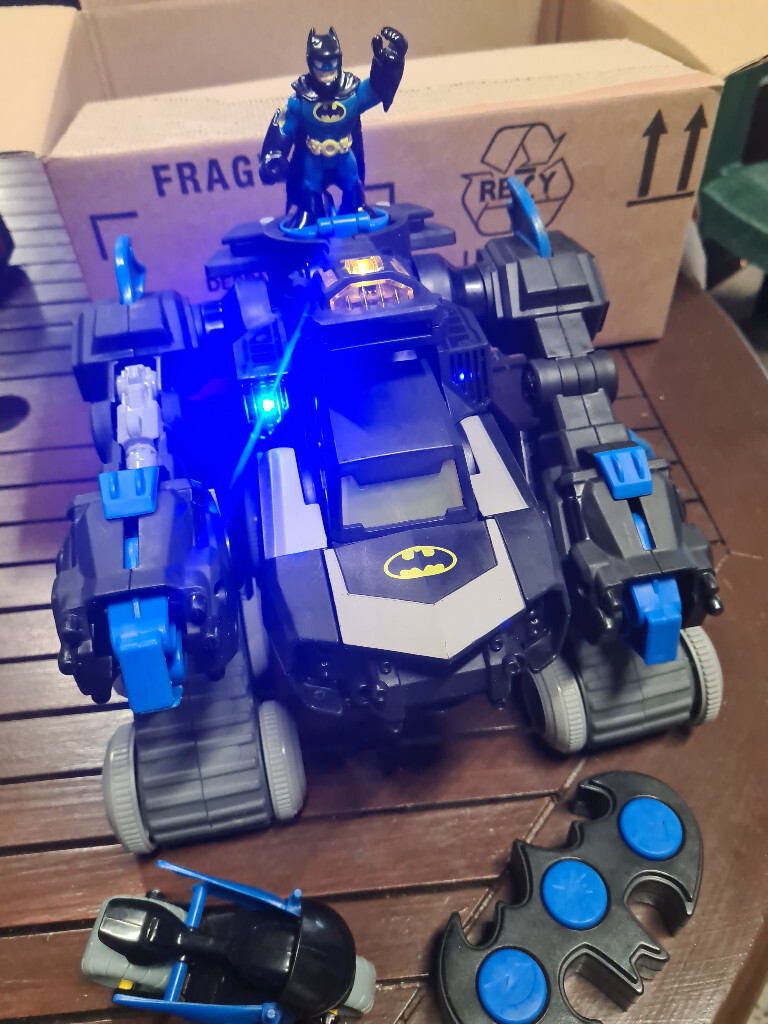 imaginext remote control transforming batbot